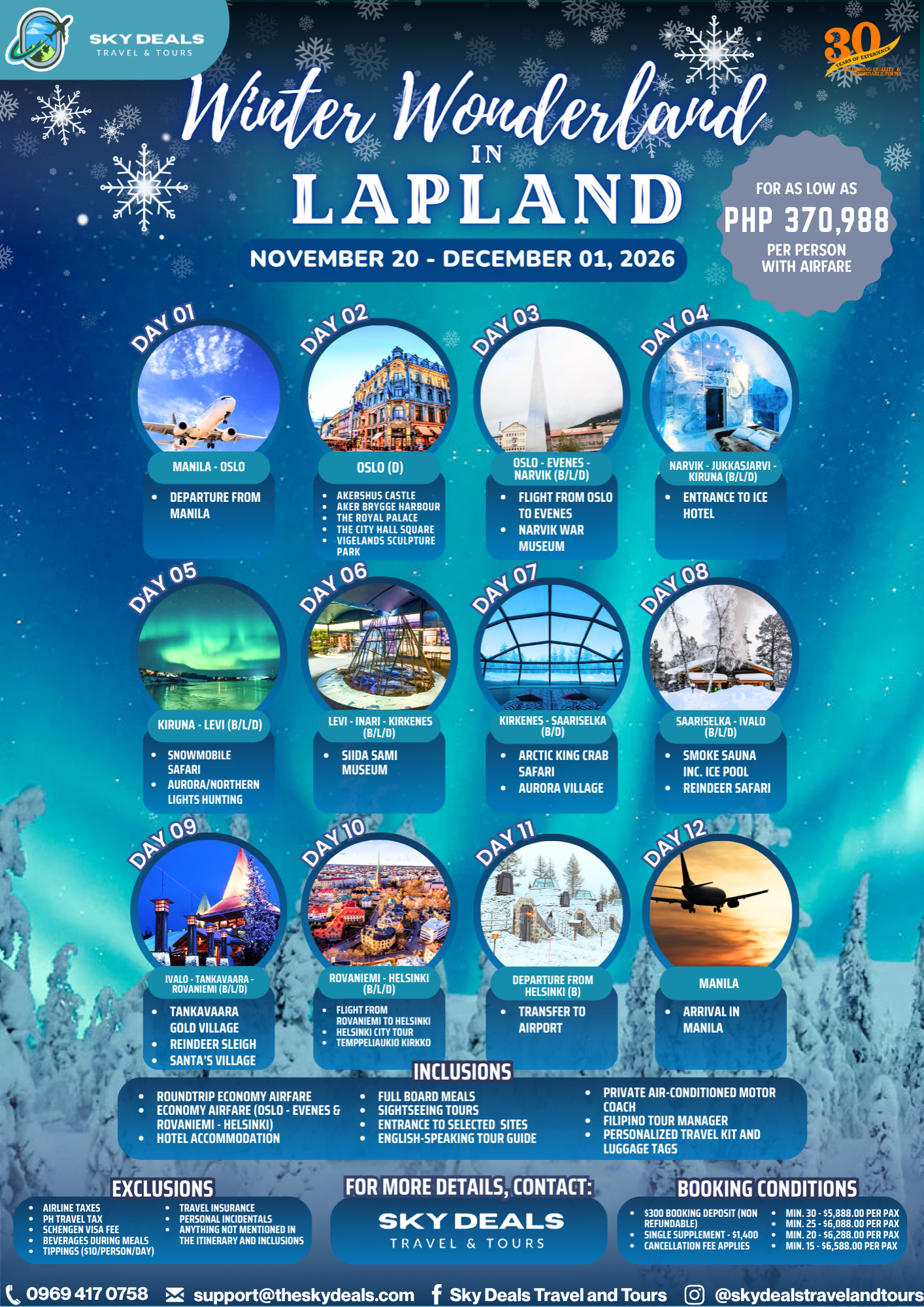 12 Days 11 Nights Winter Wonderland In Lapland | NOVEMBER 2026