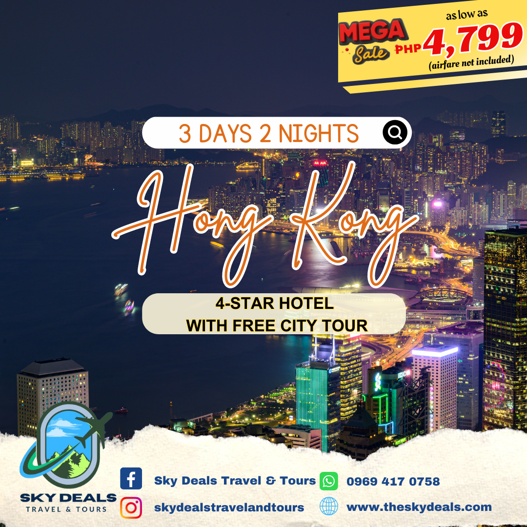 Paquete de 3 días y 2 noches en HONG KONG (HOTEL ECONÓMICO)