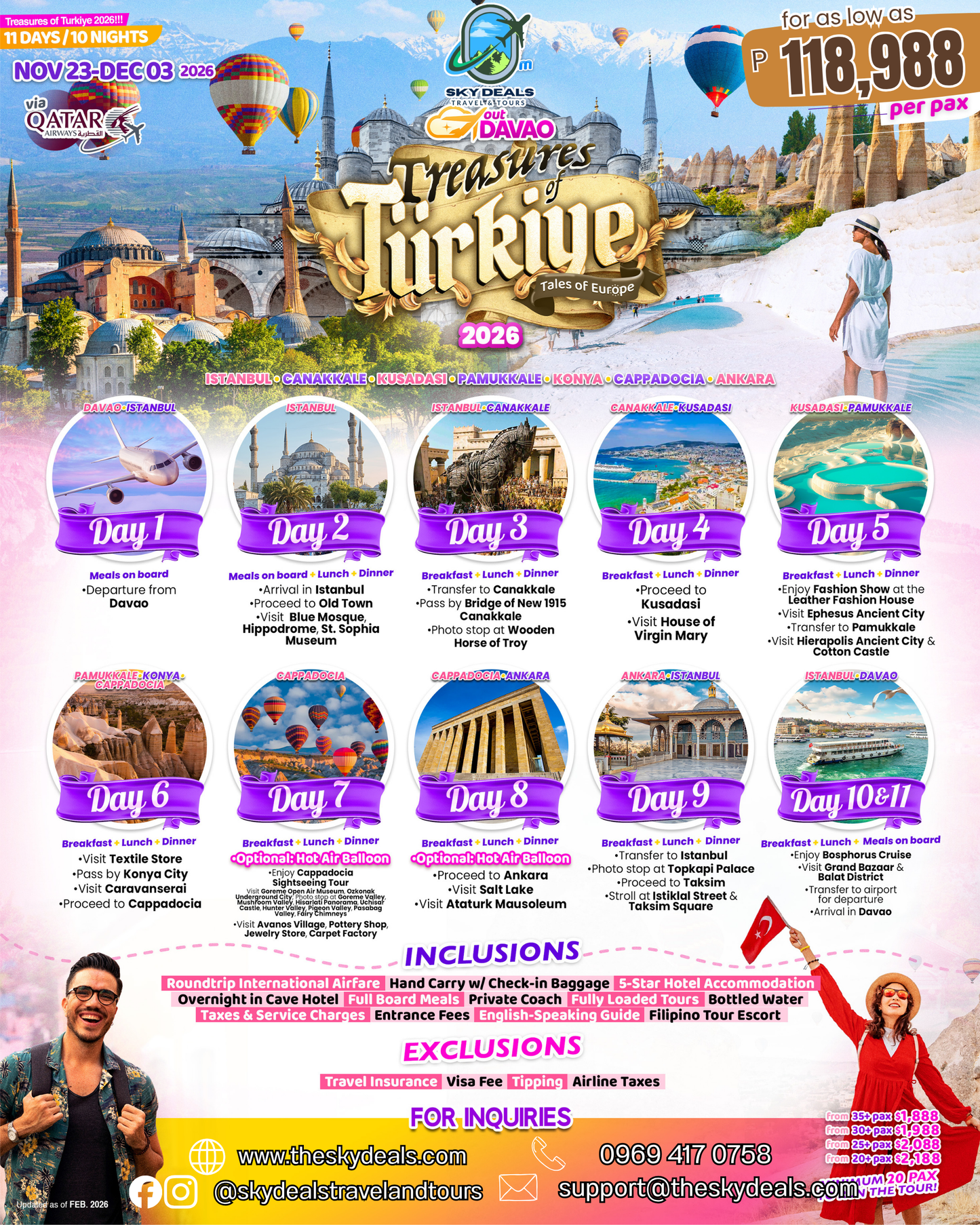 11 Days 10 Nights Tales of Europe | Treasures of Türkiye | NOVEMBER 2026