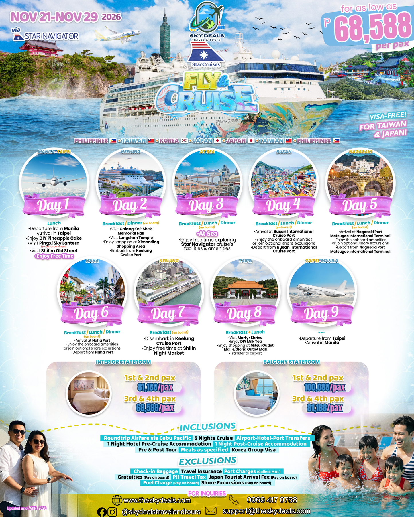 9 Days 8 Nights Fly & Cruise Asia Adventure | NOVEMBER 2026