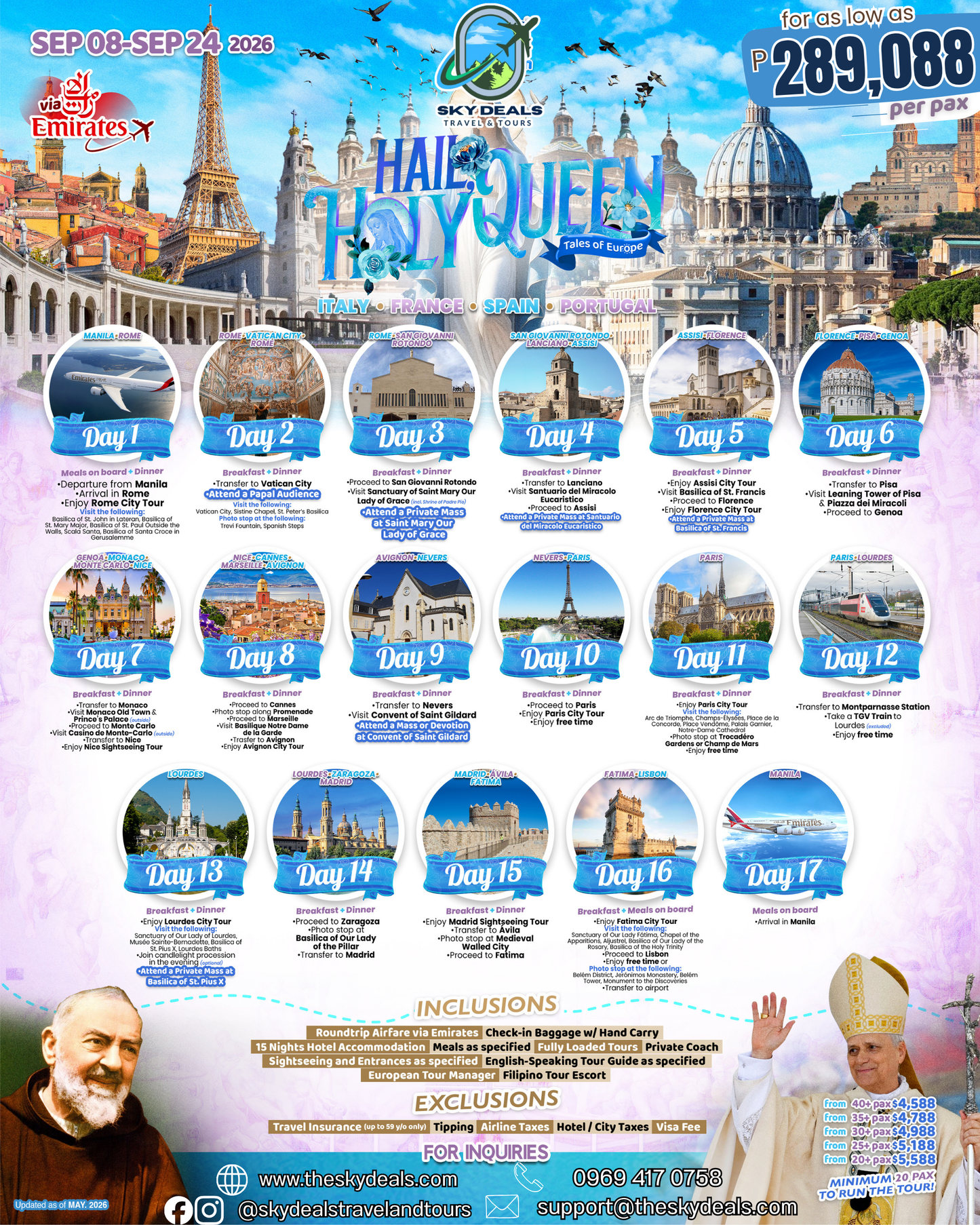 12 Days 11 Nights Tales of Europe | Italy - France - Spain - Portugal | SEPTEMBER 2026