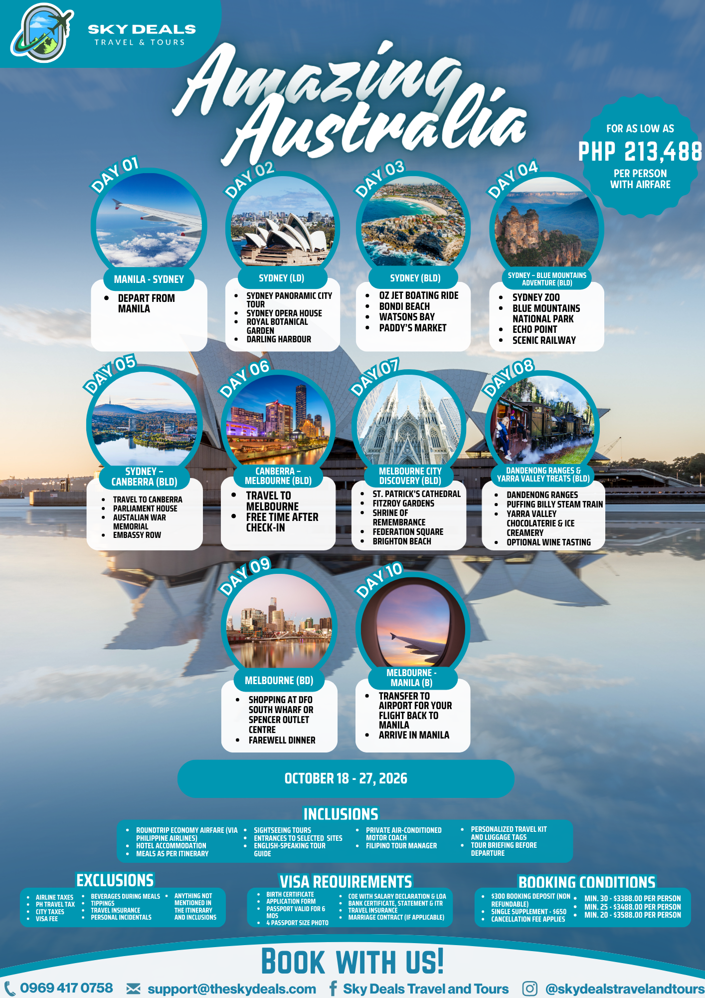 10 Days 9 Nights Amazing Australia Tour | OCTOBER 2026