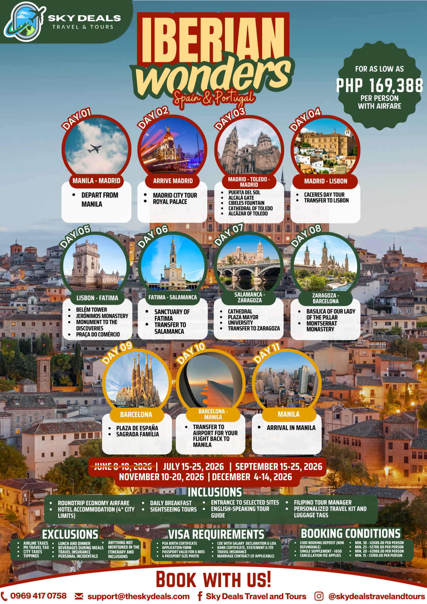 11 Days 10 Nights Iberian Wonders | JULY to DECEMBER 2026