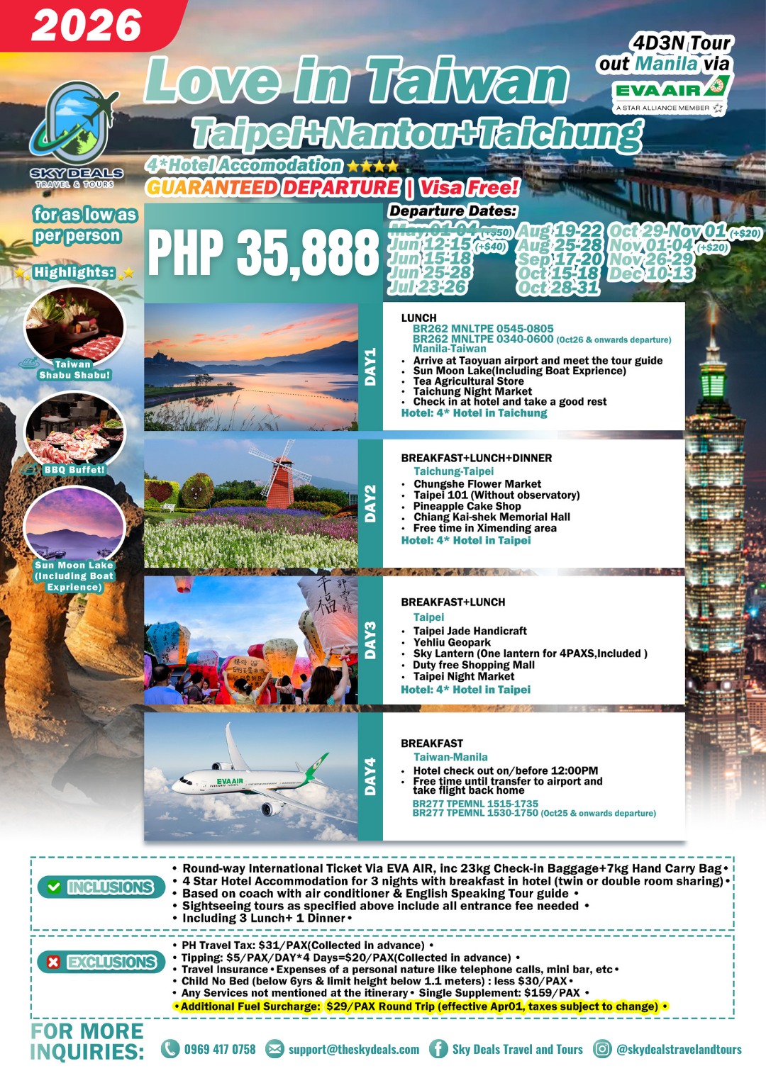 4 Days 3 Nights Love in Taiwan | Taipei + Nantou + Taichung Escape | Out in Manila | JUNE to DECEMBER 2026