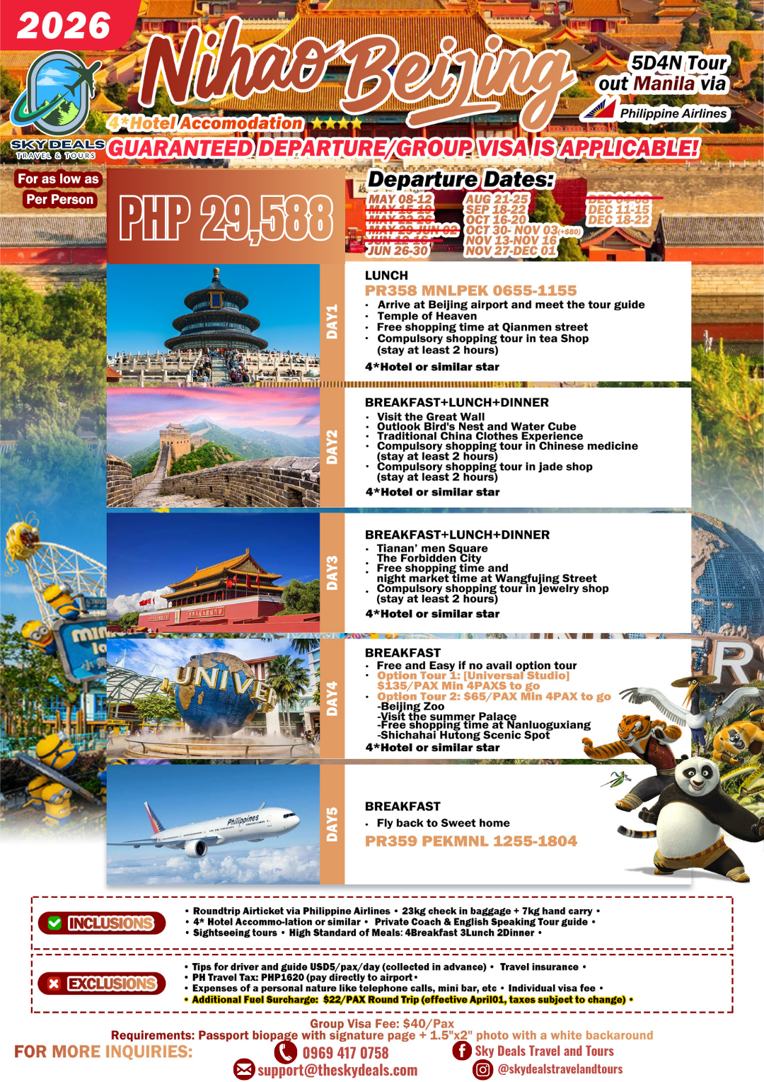 5 Days 4 Nights Nihao Beijing | Historical China Escape | JUNE to DECEMBER 2026
