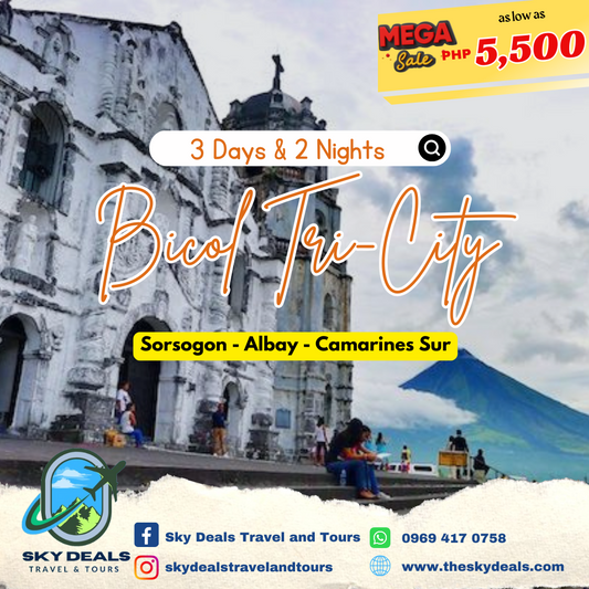 3 Days 2 Nights Bicol Tri-City Sorsogon-Albay-Camarines Sur