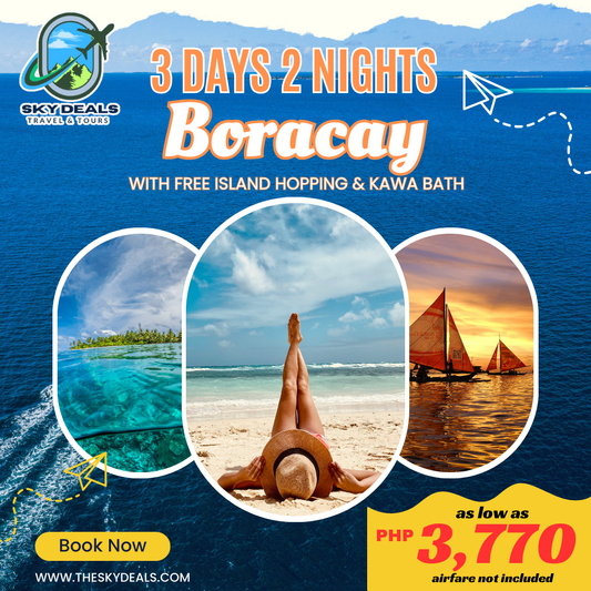 BORACAY 3Days 2Nights Package (STANDARD HOTEL BEACHFRONT)