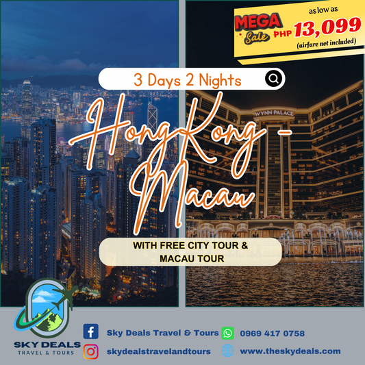 HONG KONG-MACAU 3Days 2Nights Package