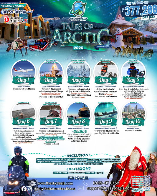 10 Days 9 Nights Tales of Arctic | DECEMBER 2026