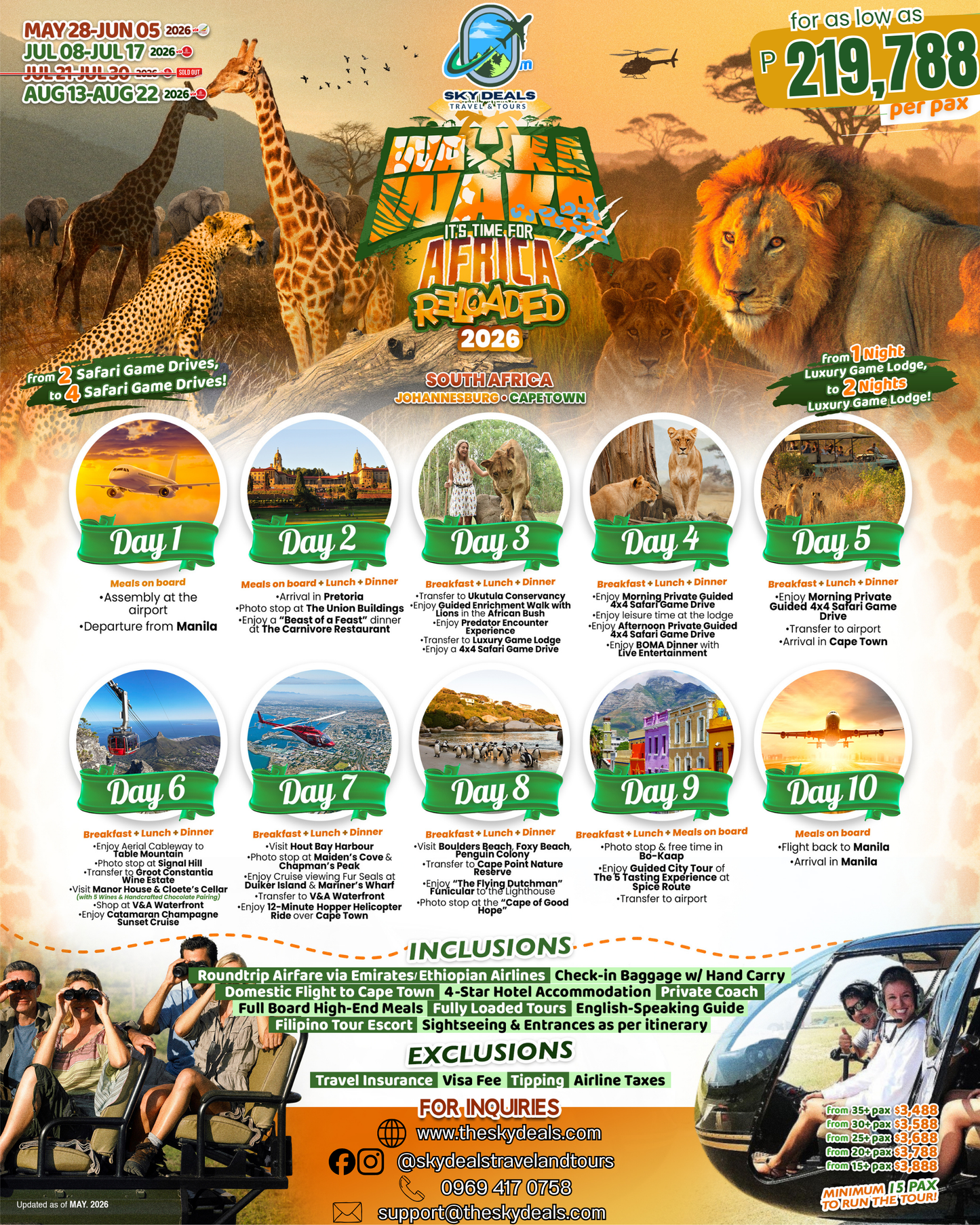10 Days 9 Nights AFRICA – WAKAWAKA RELOADED | JULY to AUGUST 2026