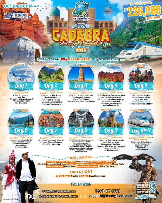 11 Days 10 Nights Secrets of Central Asia | OCTOBER 2026