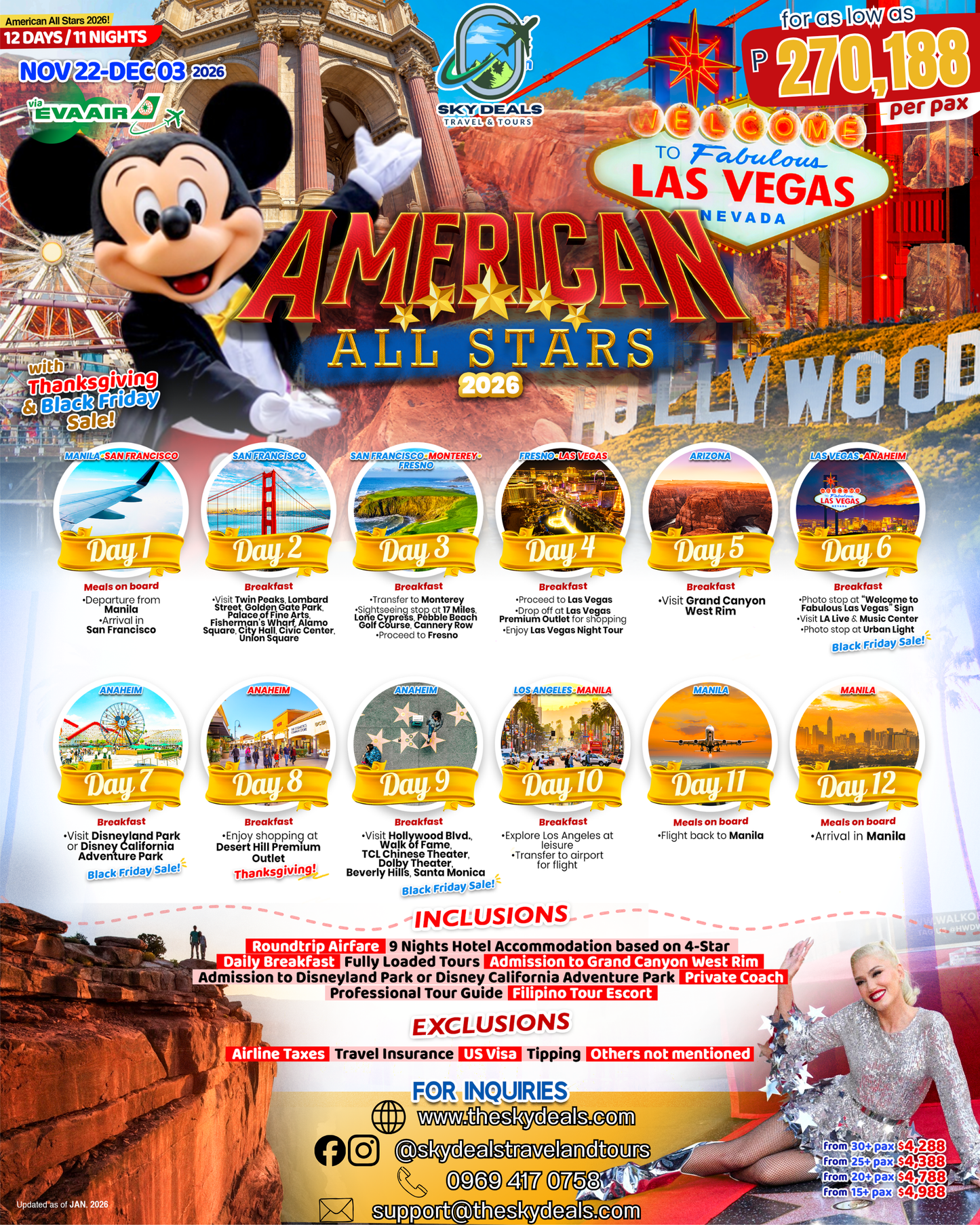 12 Days 11 Nights Best of America Tour | NOVEMBER 2026