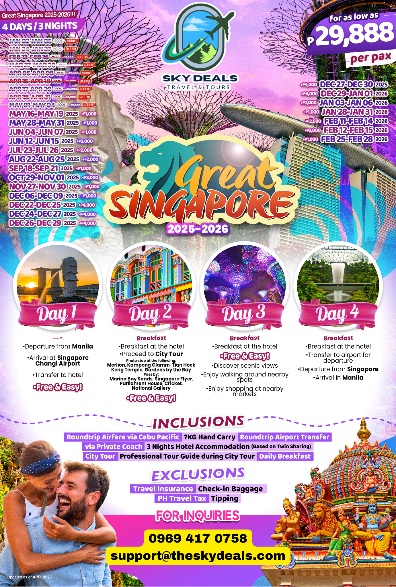 4 Days And 3 Nights Singapore Adventure May 2025 Feb 2026